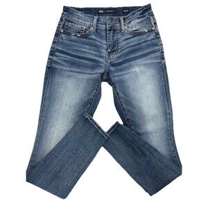 BKE Alec Skinny Jeans Womens 28x32 Medium Wash Stretch Denim Buckle Skinny